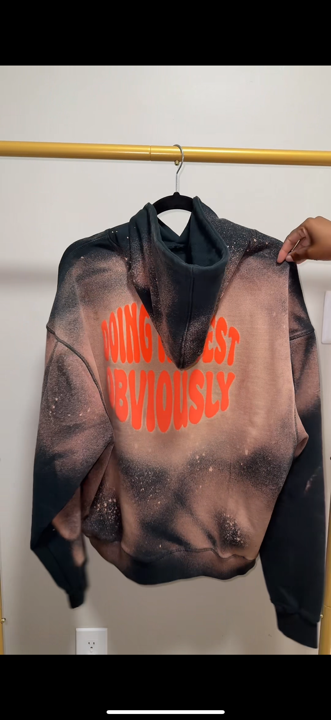 OV Doing My Best Bleach Hoodie