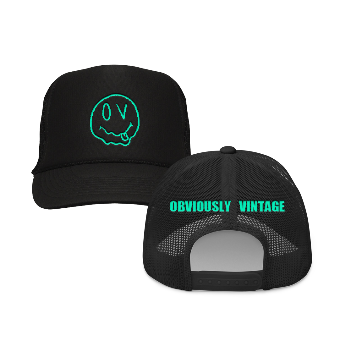 Melting Smiley Face Trucker Hat