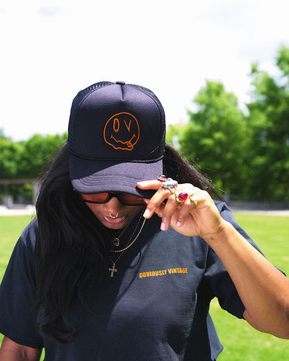 Melting Smiley Face Trucker Hat