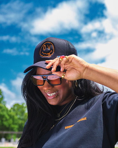 Melting Smiley Face Trucker Hat